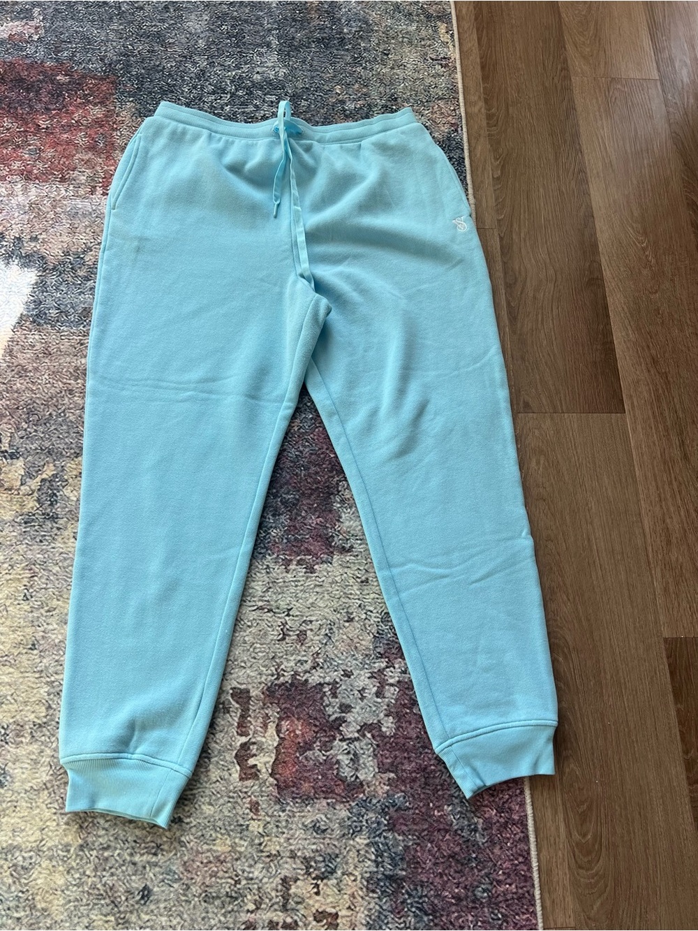 Women’s Light Blue Cozy Fleece Jogger Pants Victoria Secret